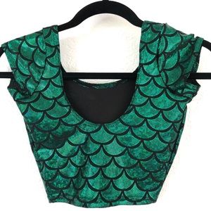 BlackMilk mermemerald crop top